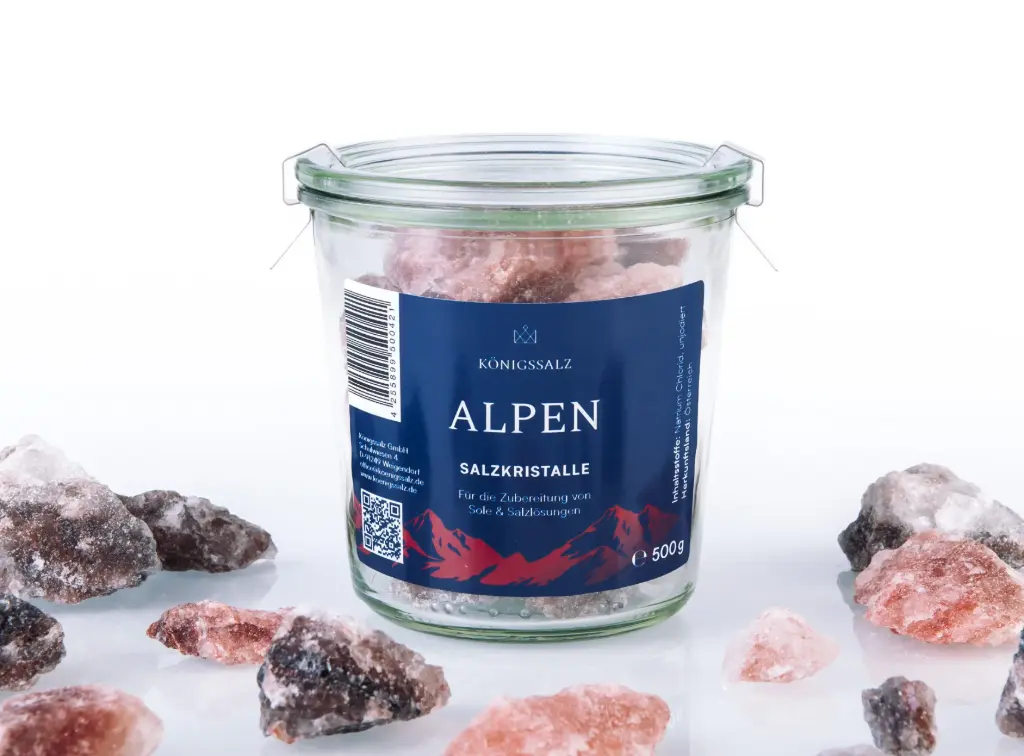 Salzkristalle-Alpen